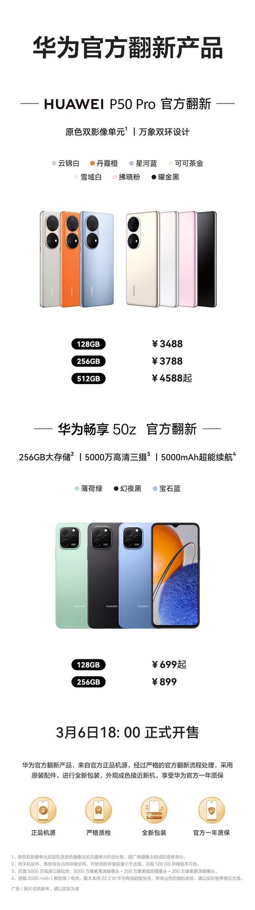 华为手机价格1000左右
